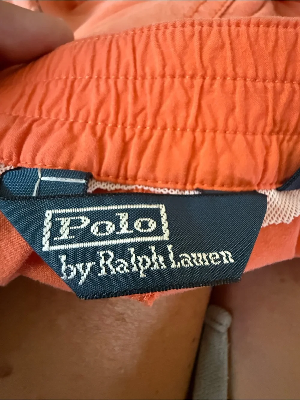 Polo by Ralph Lauren Vintage Embroidered Shark Men's Swim Trunks Sz M *Flaw*